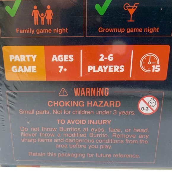 Throw Throw Burrito Dodgeball Card Game Exploding Kittens Factory Sealed Box New - Picture 10 of 10